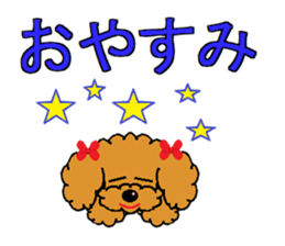 I Love  toy poodle sticker #7263355