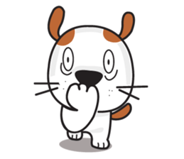 cute Khao Niaw dogs sticker #7264549