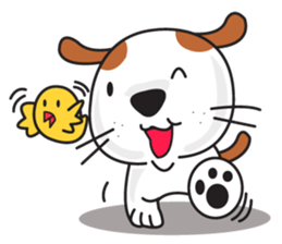 cute Khao Niaw dogs sticker #7264554