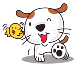 cute Khao Niaw dogs sticker #7264554
