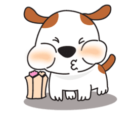 cute Khao Niaw dogs sticker #7264555