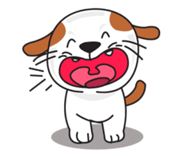 cute Khao Niaw dogs sticker #7264559