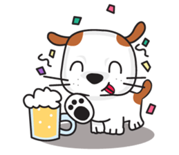 cute Khao Niaw dogs sticker #7264569