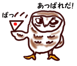 The vitality Sticker of Monkey and bird sticker #7264903