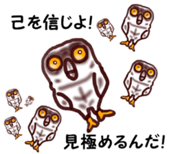 The vitality Sticker of  Monkey and bird sticker #7264917