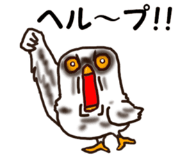 The vitality Sticker of Monkey and bird sticker #7264933