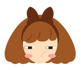 Big Ribbon Girl sticker #7265340