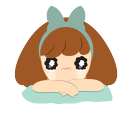 Big Ribbon Girl sticker #7265349