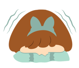 Big Ribbon Girl sticker #7265350