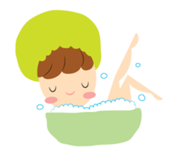 Big Ribbon Girl sticker #7265351