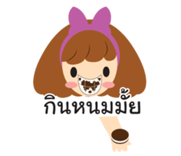 Big Ribbon Girl sticker #7265355