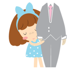 Big Ribbon Girl sticker #7265357