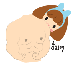 Big Ribbon Girl sticker #7265358