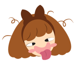 Big Ribbon Girl sticker #7265360