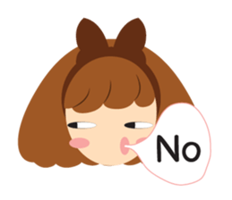 Big Ribbon Girl sticker #7265367