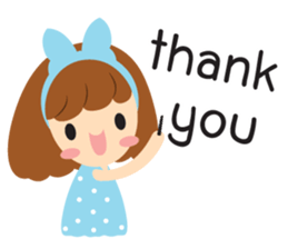 Big Ribbon Girl sticker #7265370