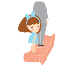 Big Ribbon Girl sticker #7265371