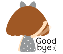 Big Ribbon Girl sticker #7265375