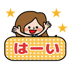 Cute girl's daily life sticker #7266218
