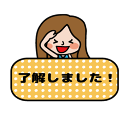 Cute girl's daily life sticker #7266220