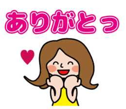 Cute girl's daily life sticker #7266229