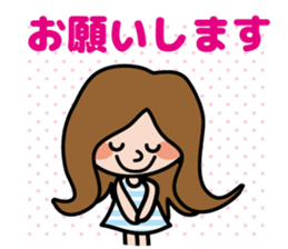 Cute girl's daily life sticker #7266233