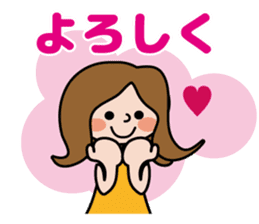 Cute girl's daily life sticker #7266234