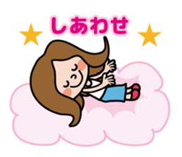 Cute girl's daily life sticker #7266236