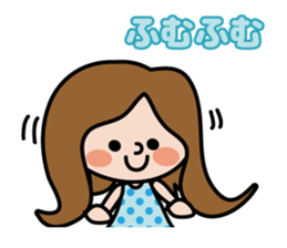 Cute girl's daily life sticker #7266240