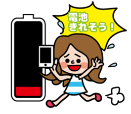 Cute girl's daily life sticker #7266244