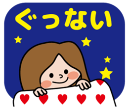 Cute girl's daily life sticker #7266245