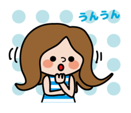 Cute girl's daily life sticker #7266255