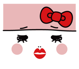 muu-cyan a little girl sticker #7266507