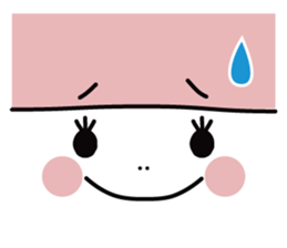 muu-cyan a little girl sticker #7266517