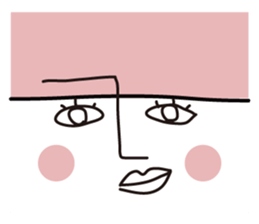 muu-cyan a little girl sticker #7266521