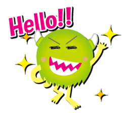 Little monster Morris (English) sticker #7266696