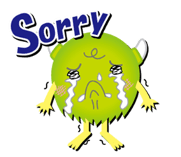 Little monster Morris (English) sticker #7266697