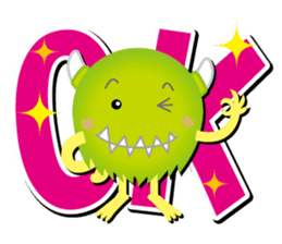 Little monster Morris (English) sticker #7266699
