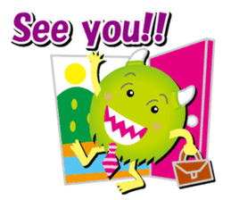 Little monster Morris (English) sticker #7266701