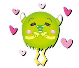 Little monster Morris (English) sticker #7266706