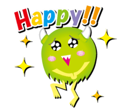 Little monster Morris (English) sticker #7266707