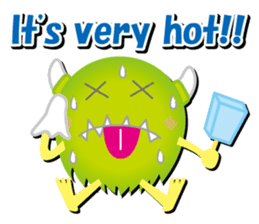 Little monster Morris (English) sticker #7266708