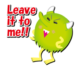 Little monster Morris (English) sticker #7266709