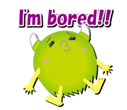 Little monster Morris (English) sticker #7266711