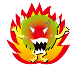 Little monster Morris (English) sticker #7266712