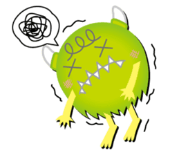 Little monster Morris (English) sticker #7266714