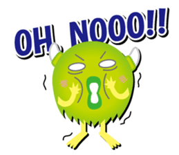 Little monster Morris (English) sticker #7266716