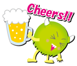 Little monster Morris (English) sticker #7266717