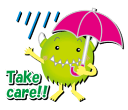 Little monster Morris (English) sticker #7266719