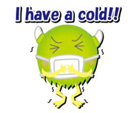 Little monster Morris (English) sticker #7266722